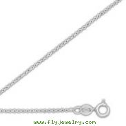 Sterling Silver 1.0mm Cable Chain