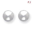 Sterling Silver 11mm Button Earrings