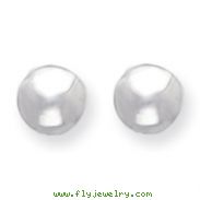 Sterling Silver 11mm Button Earrings