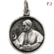 Sterling Silver 13.75 Rd Pope John Paul Pend Medal