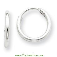 Sterling Silver 1.3mm Hoop Earrings