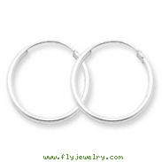 Sterling Silver 1.3mm Hoop Earrings