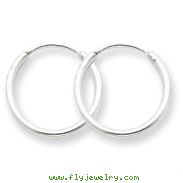 Sterling Silver 1.3mm Hoop Earrings