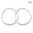 Sterling Silver 1.3mm Hoop Earrings