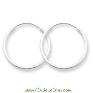 Sterling Silver 1.3mm Hoop Earrings