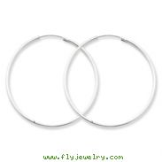 Sterling Silver 1.3mm Hoop Earrings