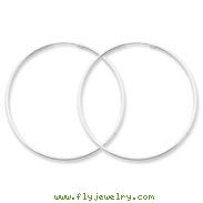 Sterling Silver 1.3mm Hoop Earrings