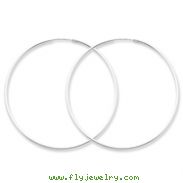 Sterling Silver 1.3mm Hoop Earrings