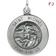 Sterling Silver 14.5 MM MEDAL ONLY Polished ST. MICHAEL MEDAL W/OUT CHAIN