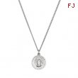 Sterling Silver 14.75 Rd Miraculous Pend Medal