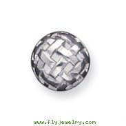 Sterling Silver 14mm Fancy Ball Post Earrings