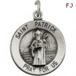 Sterling Silver 15.00 MM St. Patrick Medal