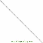 Sterling Silver 1.5mm Fancy Beaded Necklace chain