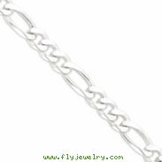 Sterling Silver 15mm Figaro Chain bracelet