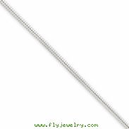 Sterling Silver 1.5mm Round Snake Chain Anklet
