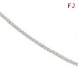 Sterling Silver 16 INCH Popcorn Chain With Spring Ring