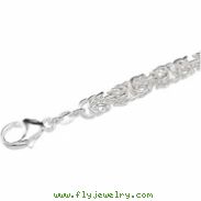 Sterling Silver 16 INCH Solid Byzantine Chain