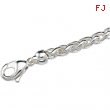 Sterling Silver 16 INCH Solid Wheat Chain