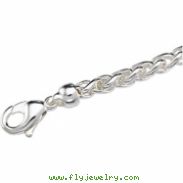 Sterling Silver 16 INCH Solid Wheat Chain