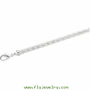 Sterling Silver 16 INCH Solid Wheat Chain