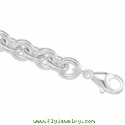 Sterling Silver 17 INCH ROUND Solid Cable Round Chain