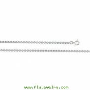 Sterling Silver 18 INCH Cable Chain With Sping Ring