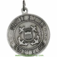 Sterling Silver 18.00MM;P;ST. CHRISTOPHER/US COAST GUARD MEDAL St. Christopher/us Coast Guard