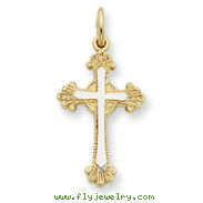 Sterling Silver 18K Gold Plated Cross Charm