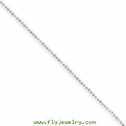 Sterling Silver 1mm Beaded Necklace anklet