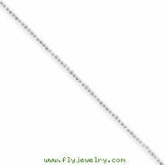 Sterling Silver 1mm Beaded Necklace chain