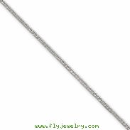 Sterling Silver 1mm Square Snake Chain