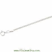 Sterling Silver 20 INCH Popcorn Chain With Spring Ring