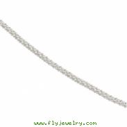 Sterling Silver 20 INCH Popcorn Chain With Spring Ring