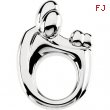 Sterling Silver 20.25X14.00 MM Polished LG. MOTHER & TWINS