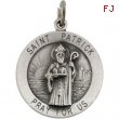 Sterling Silver 22.00 MM St. Patrick Medal