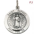 Sterling Silver 22.00 MM St. Raphael Medal