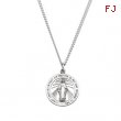 Sterling Silver 22.25 Rd Miraculous Pend Medal