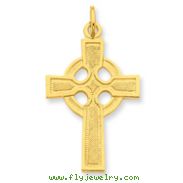 Sterling Silver 24K Gold Plated Celtic Cross Pendant