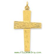 Sterling Silver 24K Gold Plated Cross Pendant