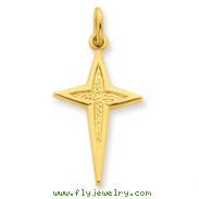 Sterling Silver 24K Gold Plated Passion Cross Charm