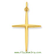 Sterling Silver 24K Gold Plated Passion Cross Pendant