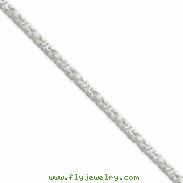 Sterling Silver 2.5mm Byzantine Chain bracelet