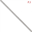 Sterling Silver 2.5mm Diamond-cut Franco Chain