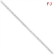 Sterling Silver 2.5mm Fancy Link Chain anklet