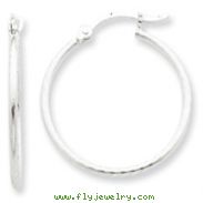 Sterling Silver 25mm Hoop Earrings