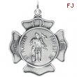 Sterling Silver 28.00X25.00 MM,ST. FLORIAN MEDAL St. Florian Medal W/out Chain