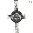 Sterling Silver 28.5x20.75 Us Coast Guard Cross