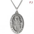 Sterling Silver 29.00X20.00 MM St. Christopher Medal