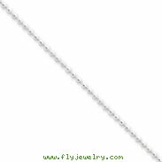 Sterling Silver 2mm Beaded Necklace chain