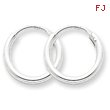 Sterling Silver 2mm Hoop Earrings